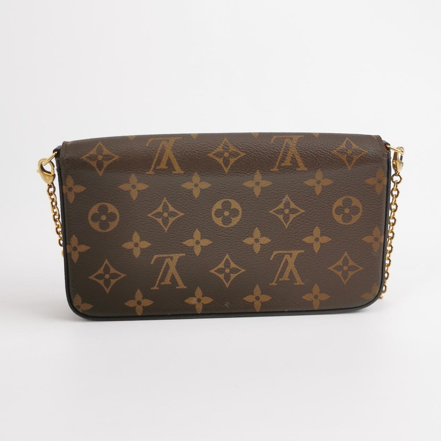 Preloved GLM-Pochette FÃ©licie Trio Small Monogram Print Snap Closure Mother and Child Crossbody Bag 037850600026