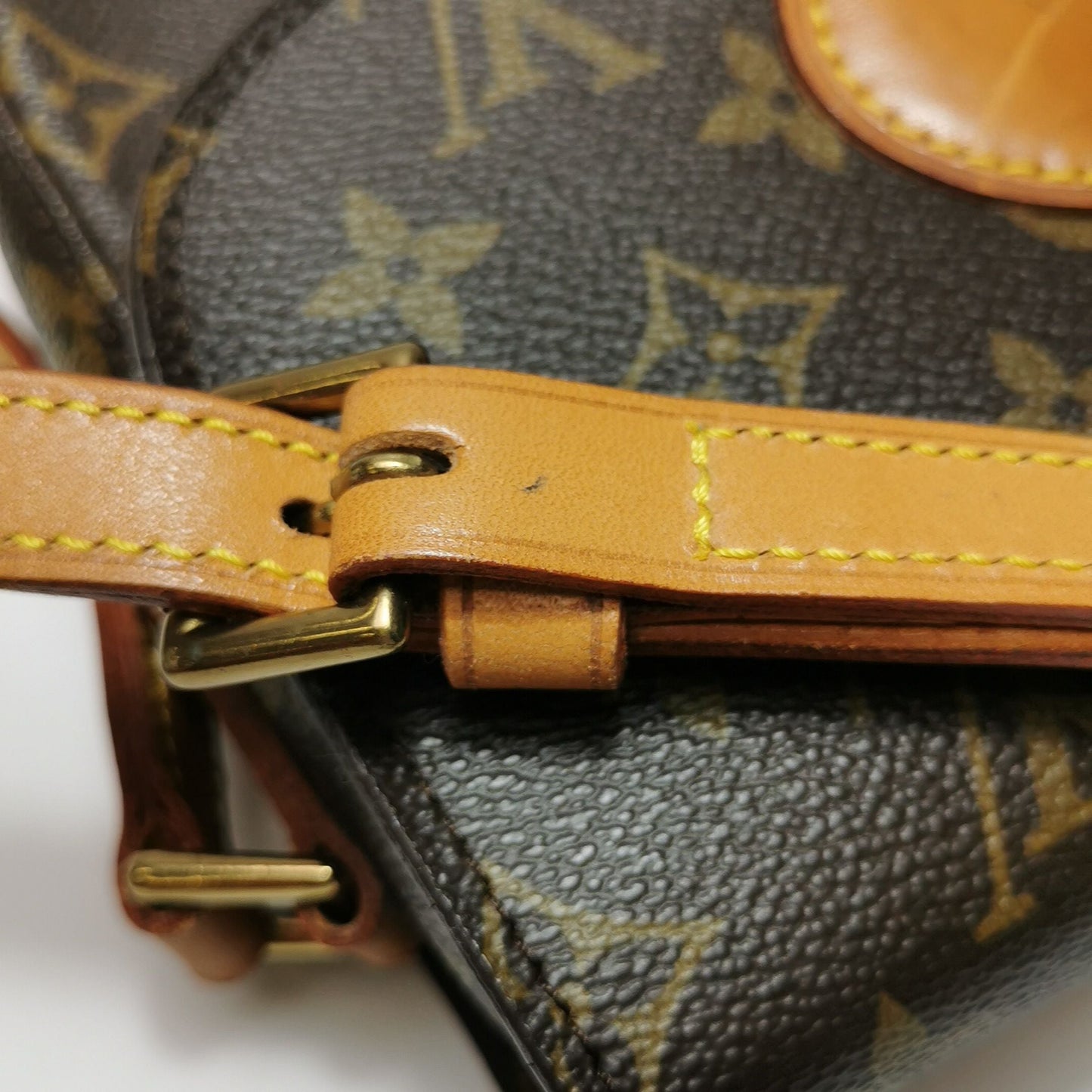 Preloved GLM-Saint Cloud Monogram Print Shield Buckle  Crossbody Bag 250223781076154