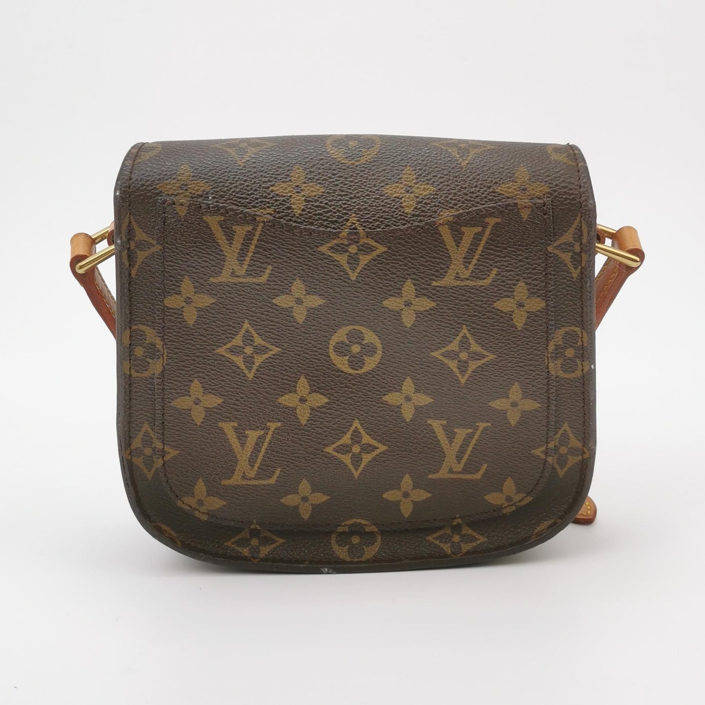 Preloved GLM-Saint Cloud Monogram Print Shield Buckle  Crossbody Bag 250223781076154
