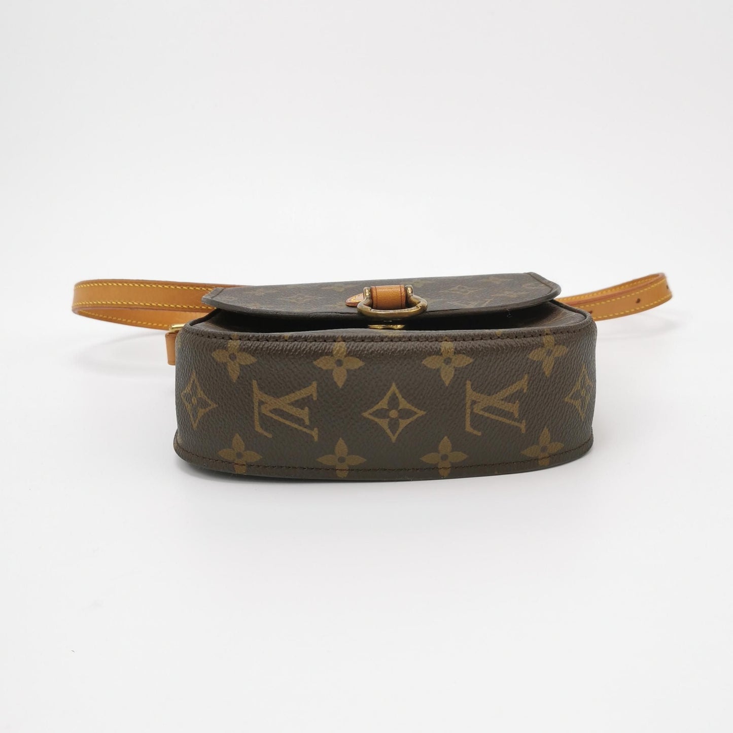 Preloved GLM-Saint Cloud Monogram Print Shield Buckle  Crossbody Bag 250223781076154