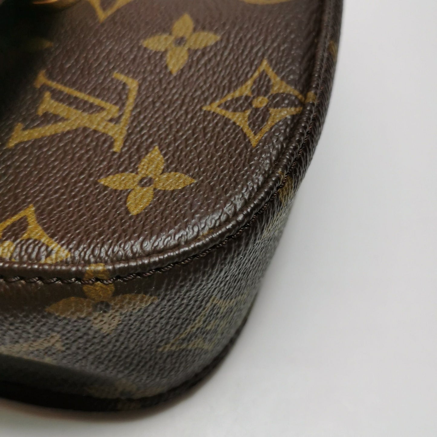 Preloved GLM-Saint Cloud Monogram Print Shield Buckle  Crossbody Bag 250223781076154