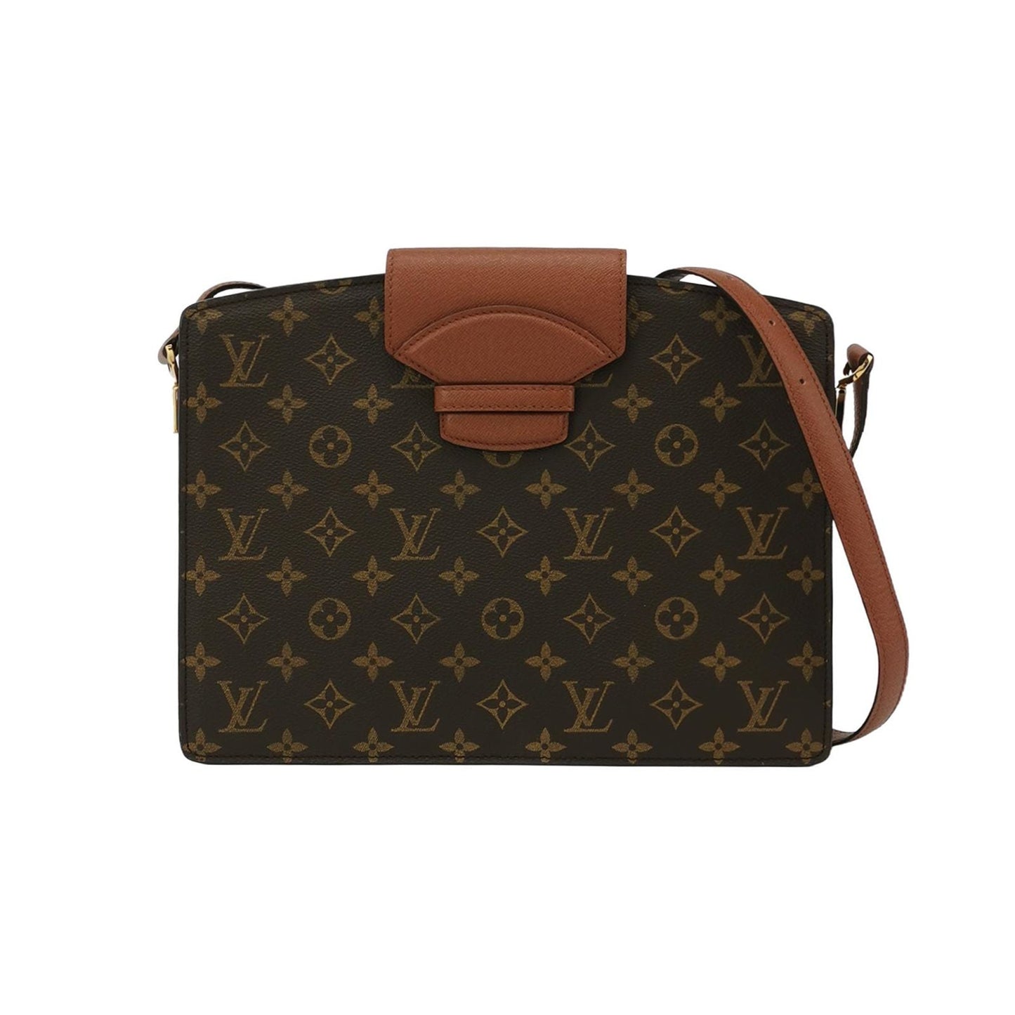 Preloved GLM-Courcelles Leather Monogram Messenger Bag 250216781066240