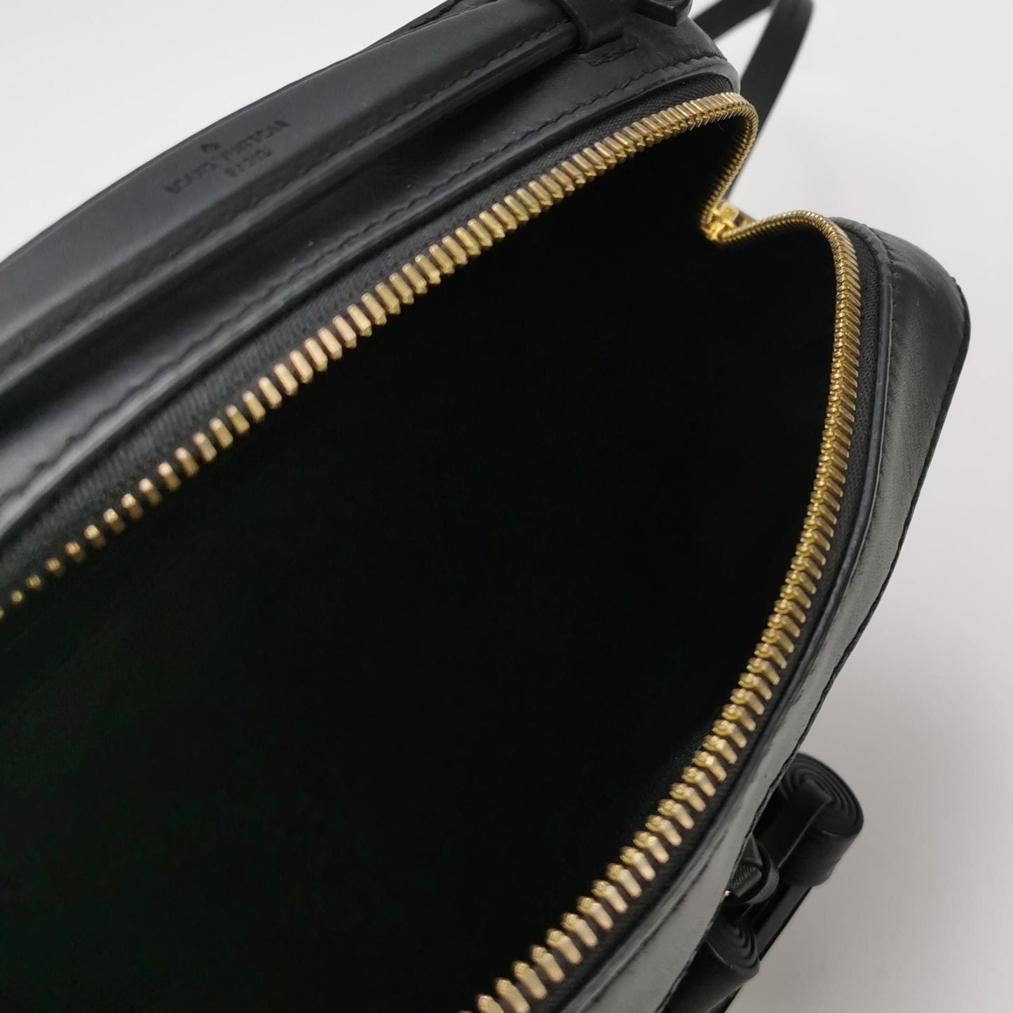 Preloved GLM-Saintonge Leather Monogram Print Fringe Crossbody Bag 250210781058042