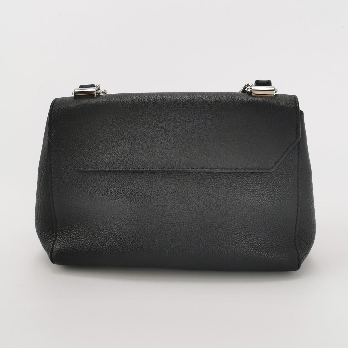 Preloved GLM-Lockme Leather Solid Shoulder Bag 250210781057769