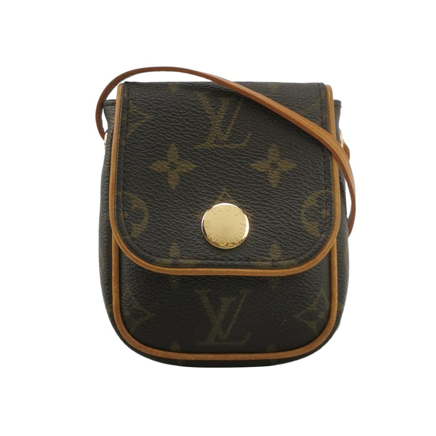 Preloved GLM-Pochette Cancun Monogram Print Snap Crossbody Bag 017851700188