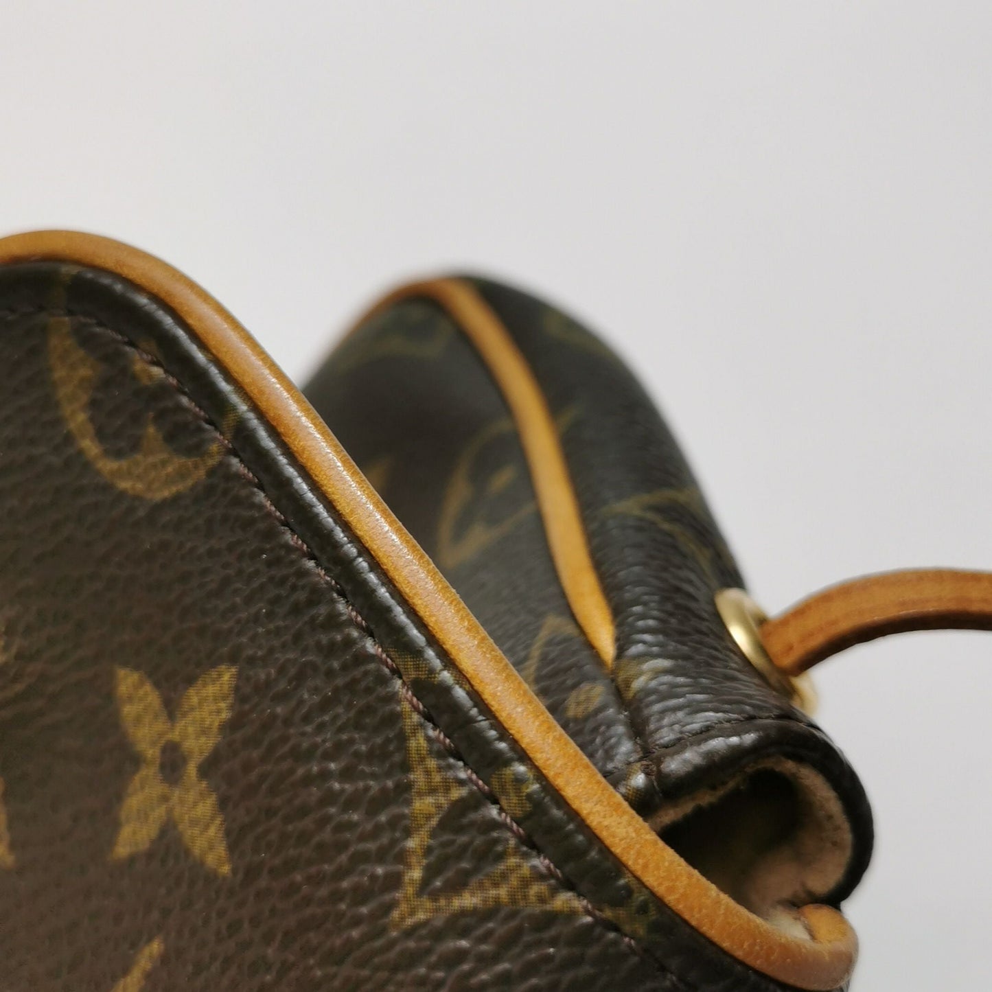Preloved GLM-Pochette Cancun Monogram Print Snap Crossbody Bag 017851700188