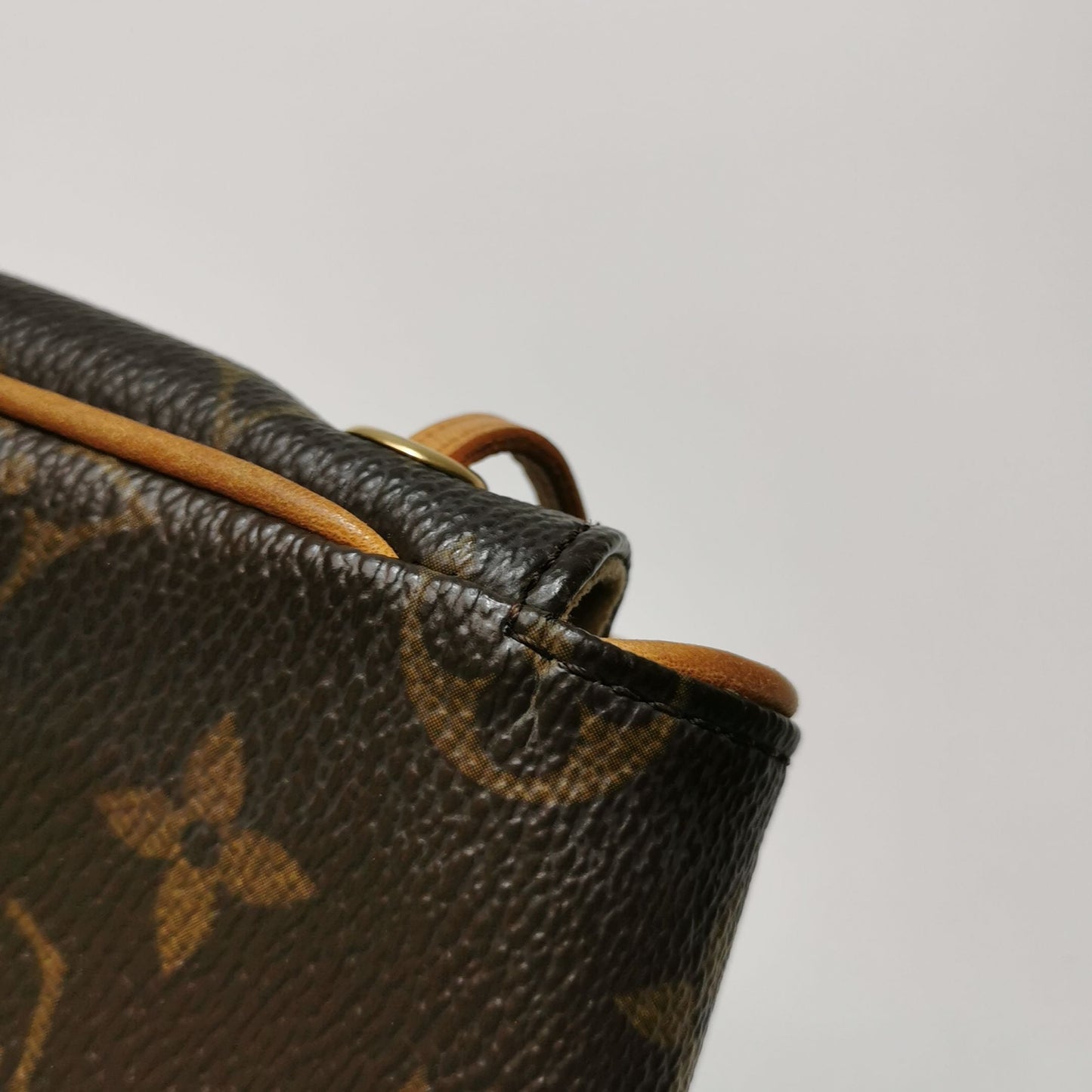 Preloved GLM-Pochette Cancun Monogram Print Snap Crossbody Bag 017851700188
