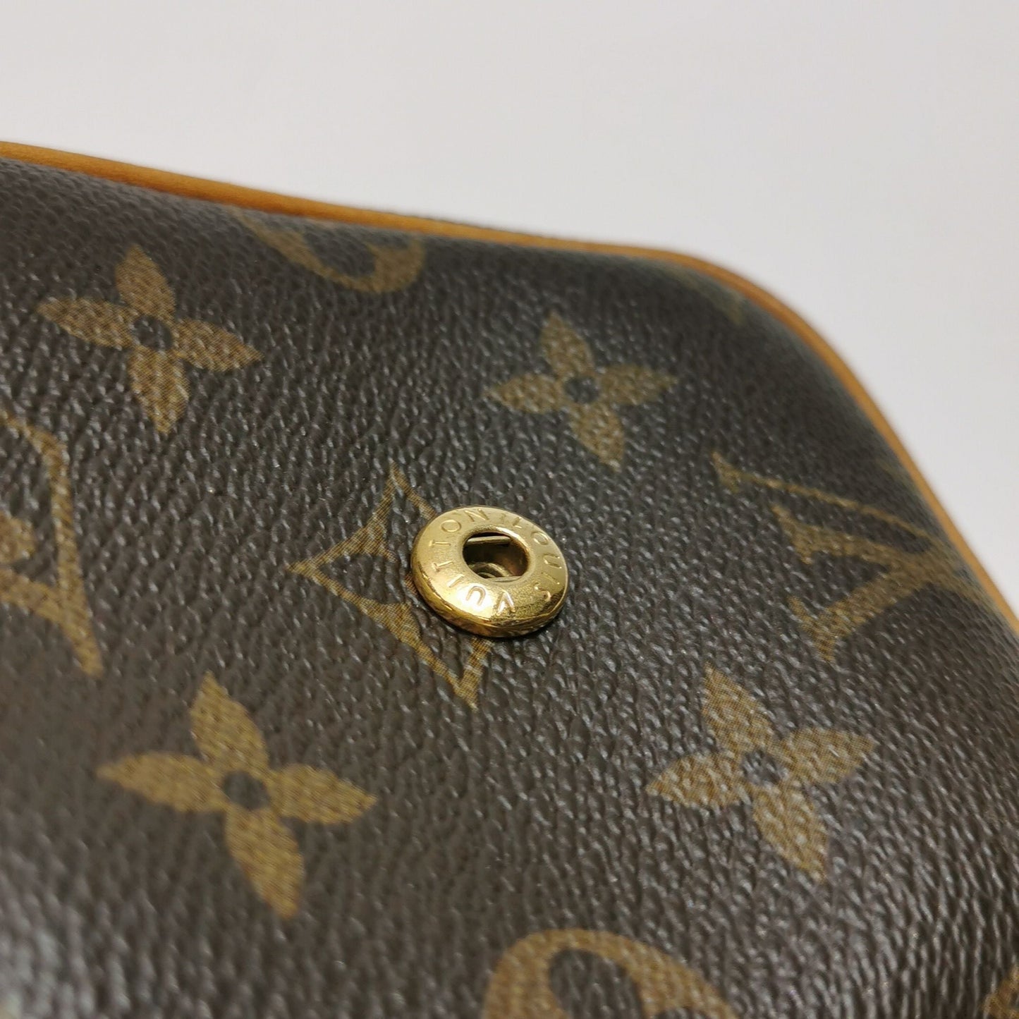 Preloved GLM-Pochette Cancun Monogram Print Snap Crossbody Bag 017851700188