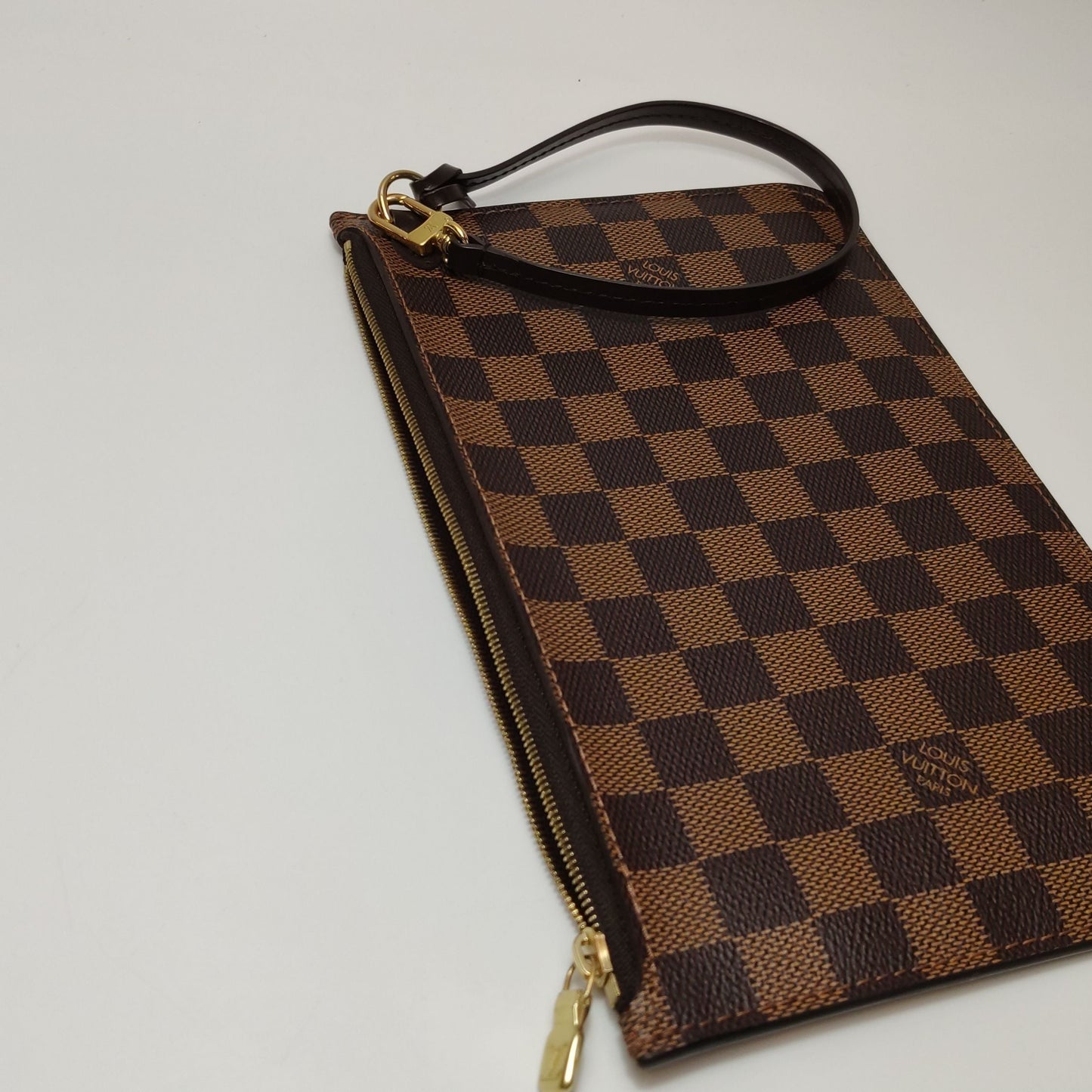 Preloved GLM-Neverfull Medium Damier Ebene Tote Bag with Chip 250530781215407