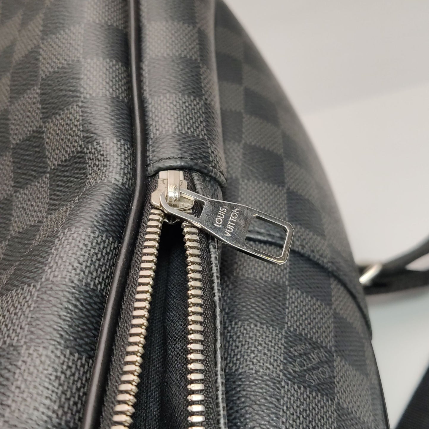 Preloved GLM-Michael Backpack in Checkered Leather 250529781212590