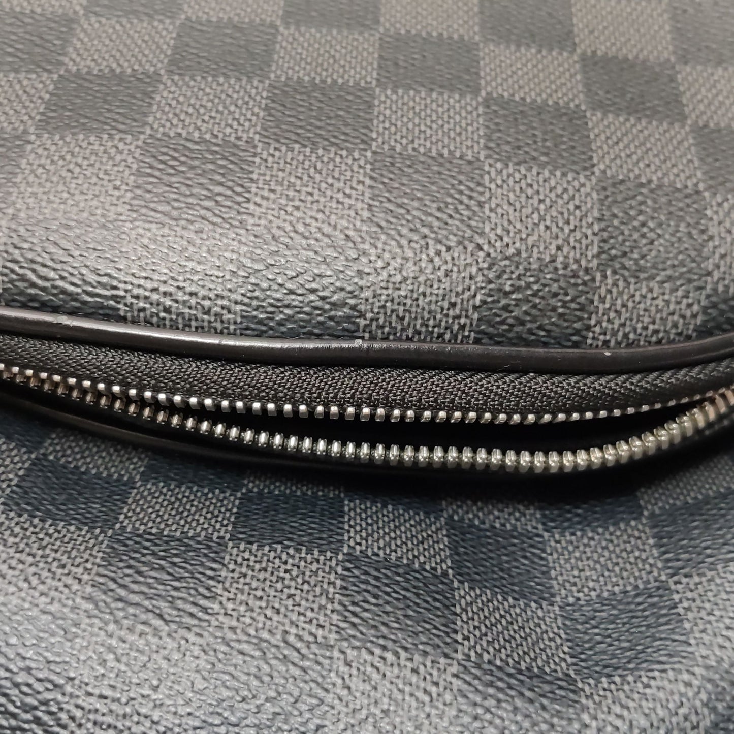 Preloved GLM-Michael Backpack in Checkered Leather 250529781212590