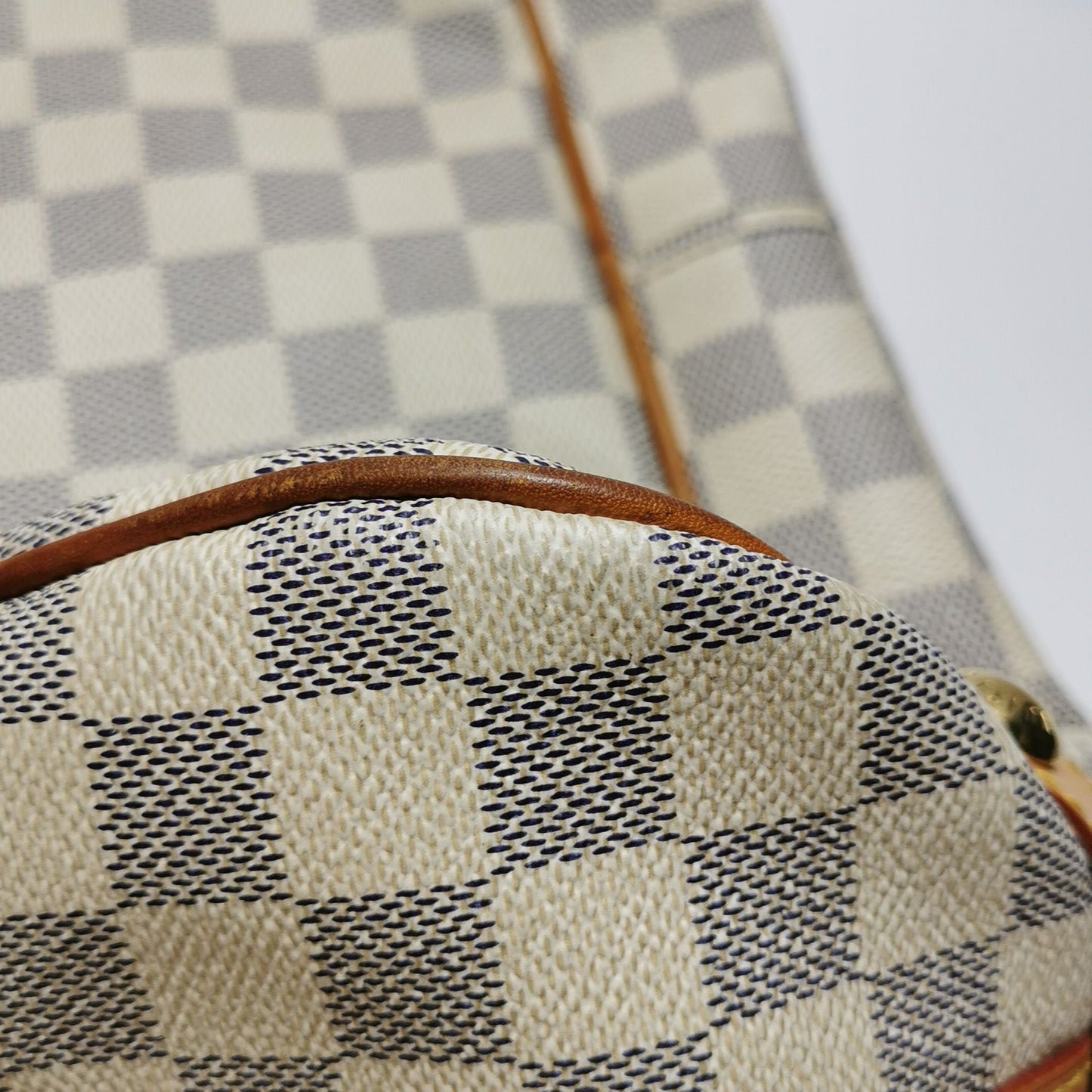 Preloved GLM-Stresa Checkered Leather Shoulder Bag 250527781210280
