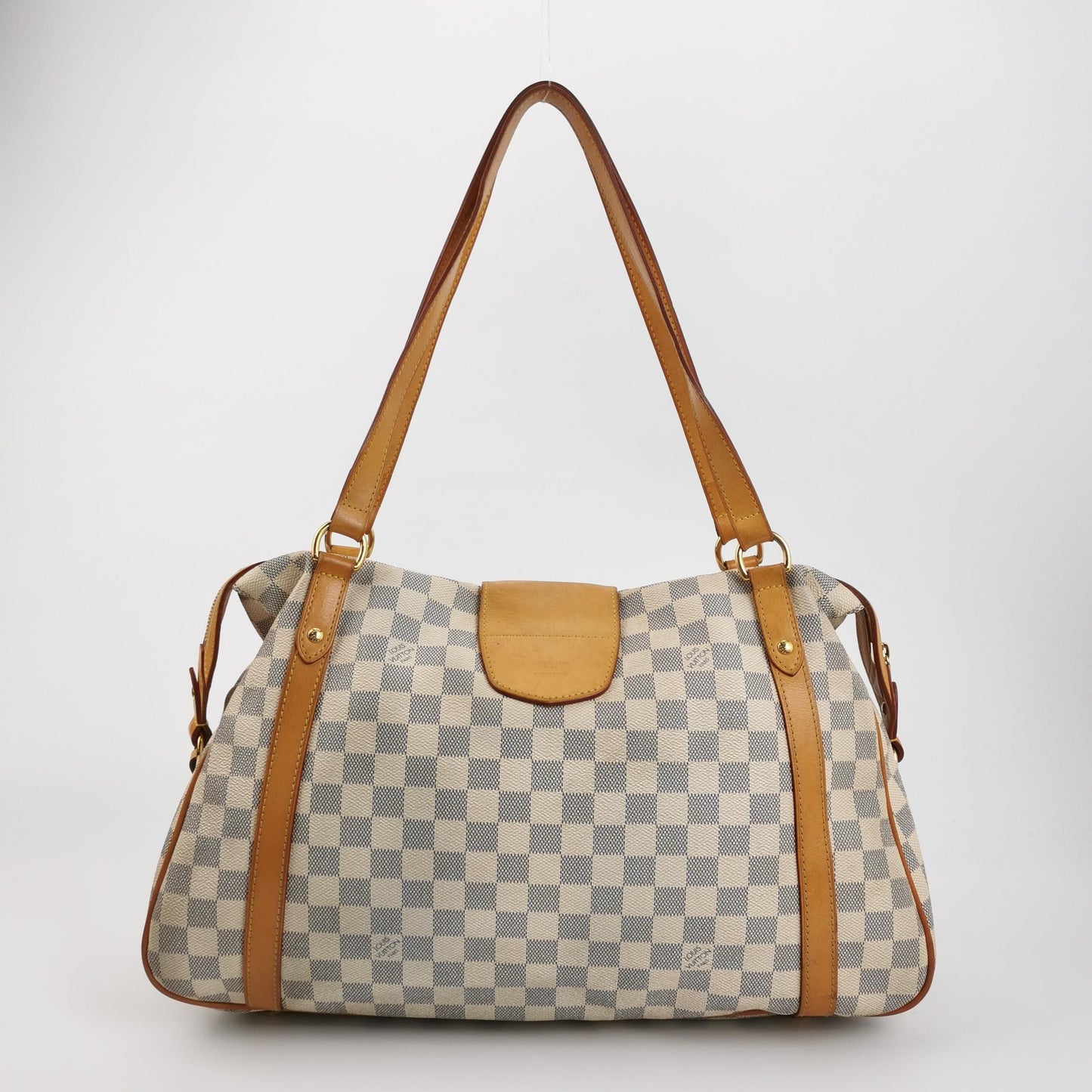 Preloved GLM-Stresa Checkered Leather Shoulder Bag 250527781210280