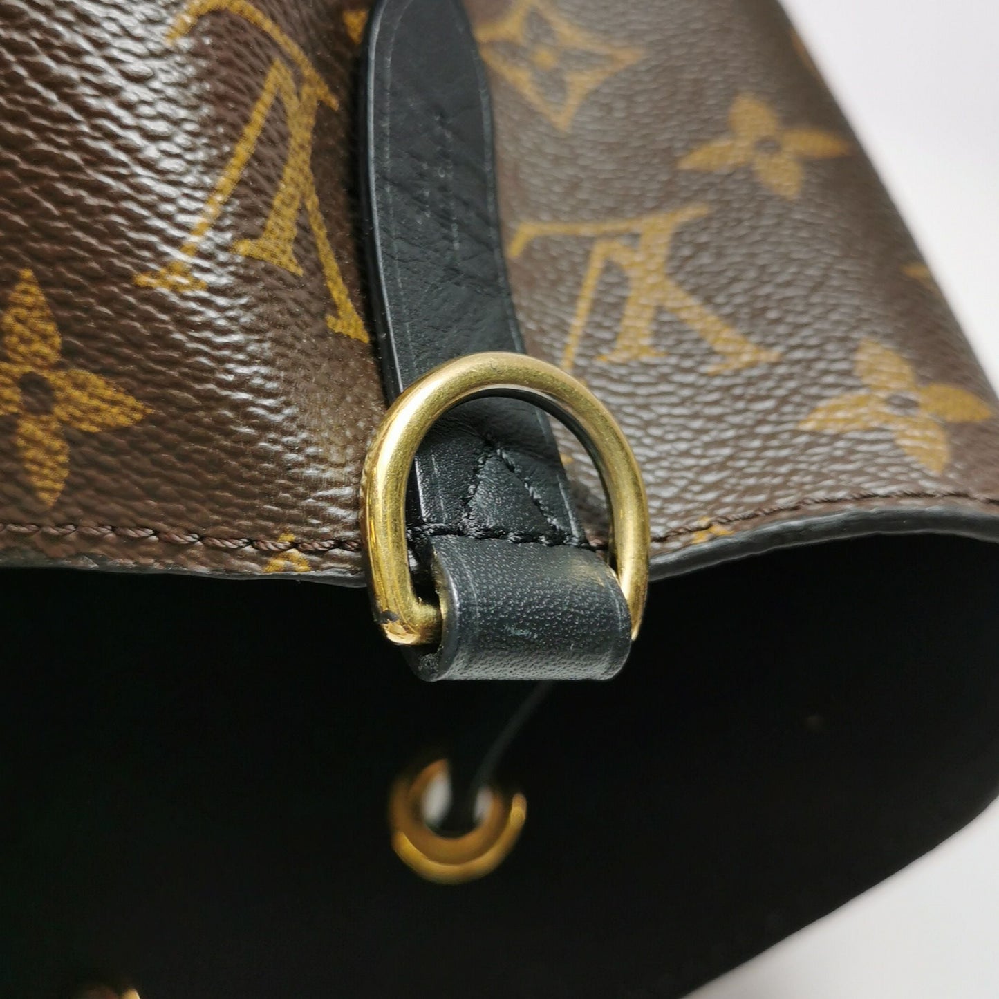 Preloved GLM-NÃƒâ€°ONOÃƒâ€° Medium Monogram Canvas Drawstring Shoulder Bag 057853100144