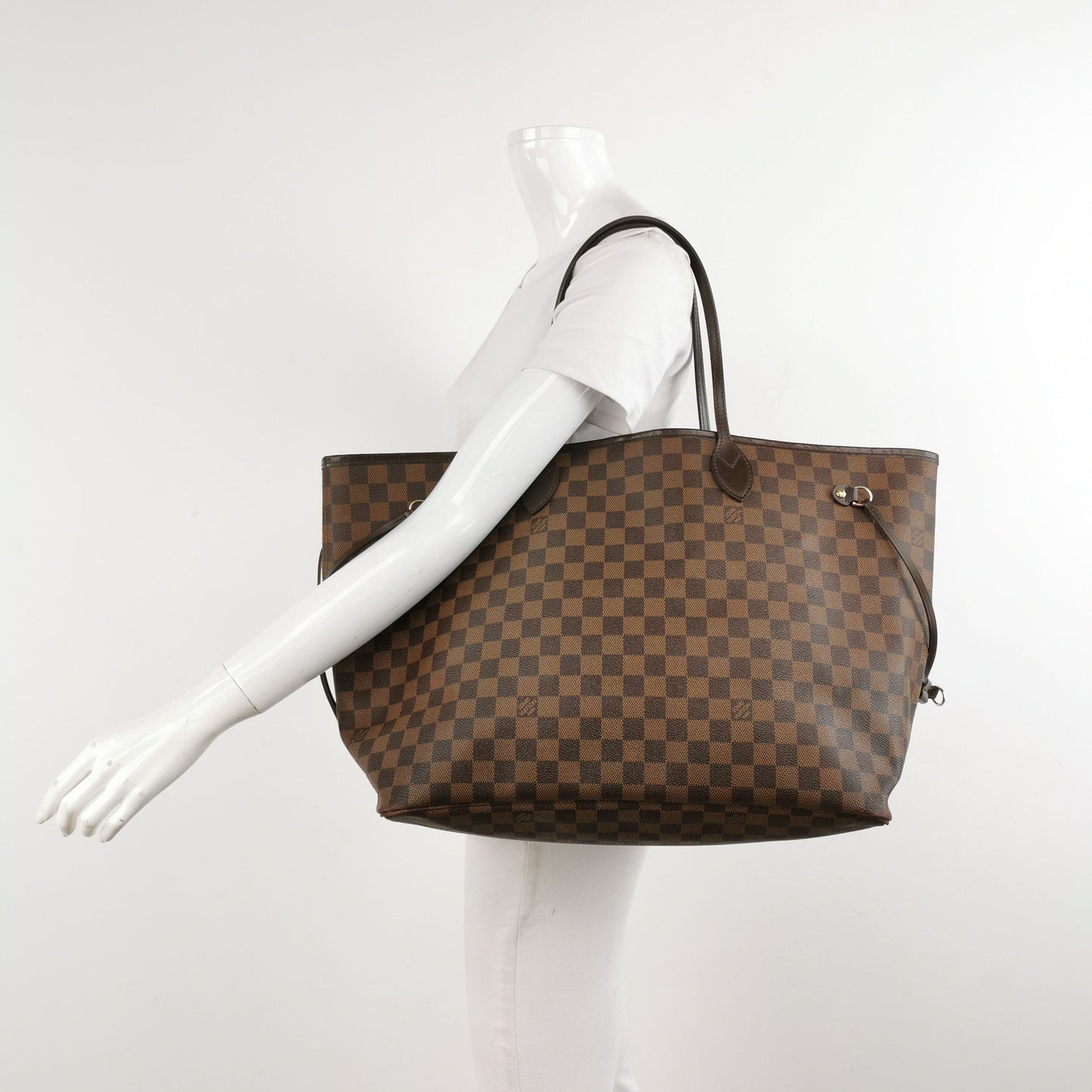 Preloved GLM-Neverfull GM Damier Ebene Tote Bag 250528781211664