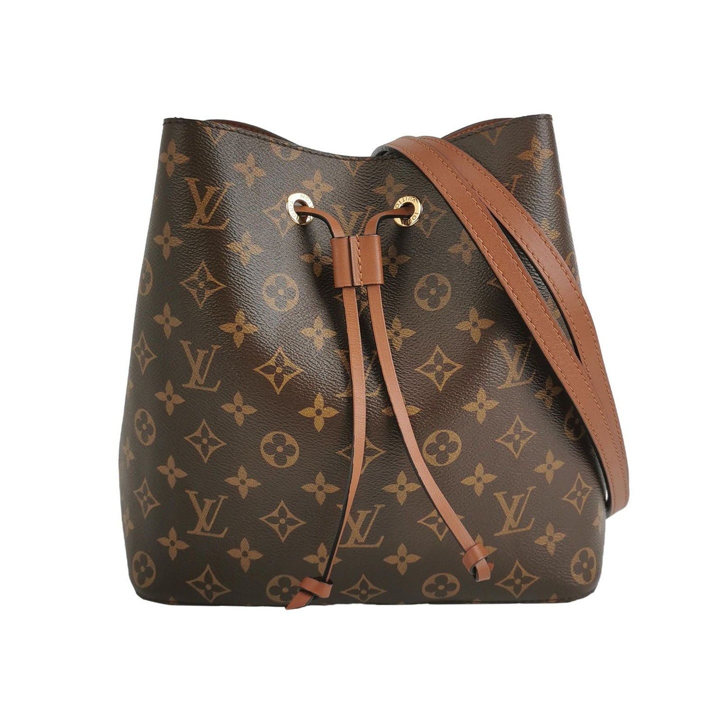 Preloved GLM-NÃ‰ONOÃ‰ Medium Monogram Canvas Drawstring Bucket Bag with Chip 250605781223984