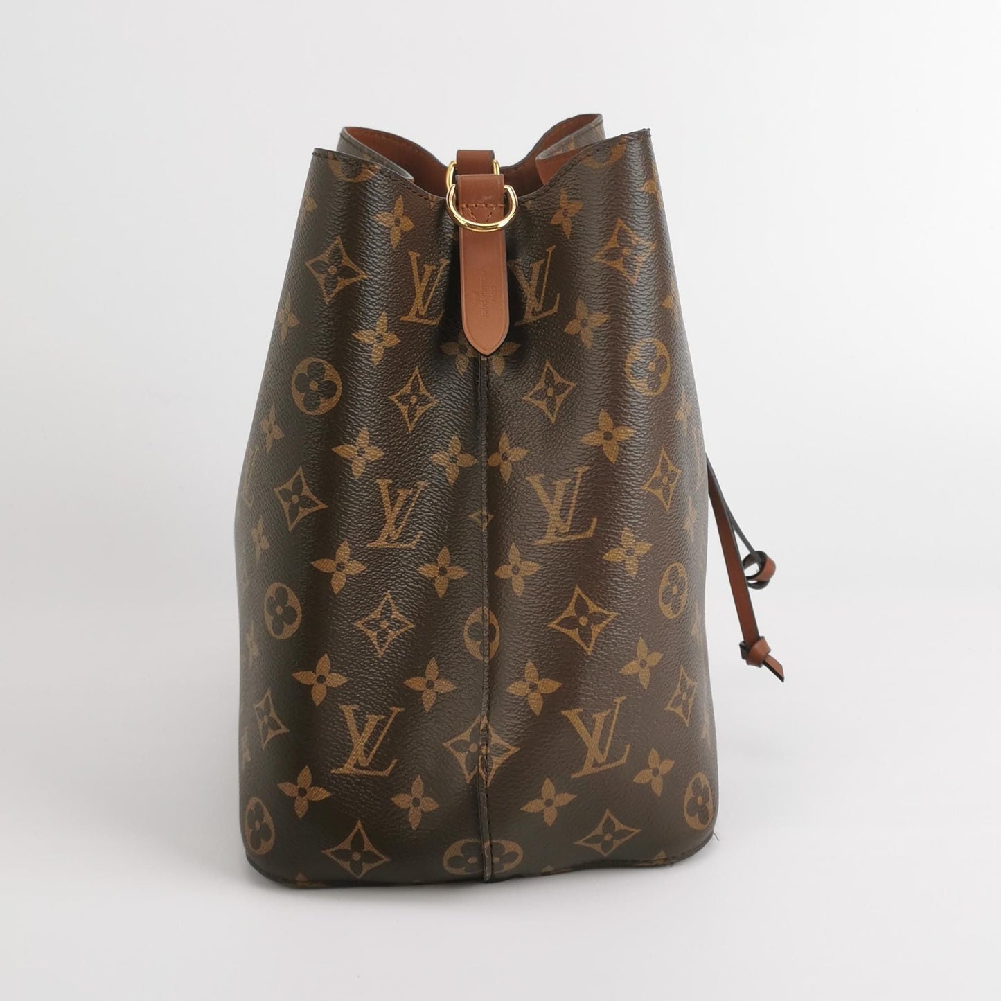 Preloved GLM-NÃ‰ONOÃ‰ Medium Monogram Canvas Drawstring Bucket Bag with Chip 250605781223984