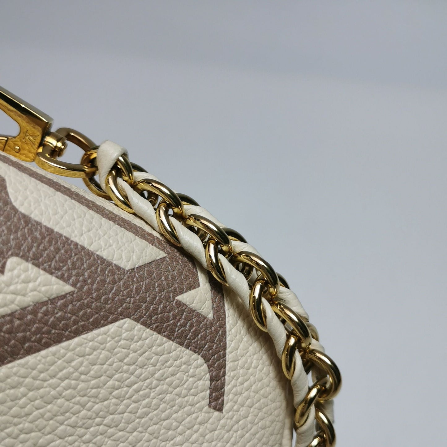 Preloved GLM-Vanity Makeup Case Small Cowhide Box Shoulder Bag Crossbody Bag with Chip 250527781209833