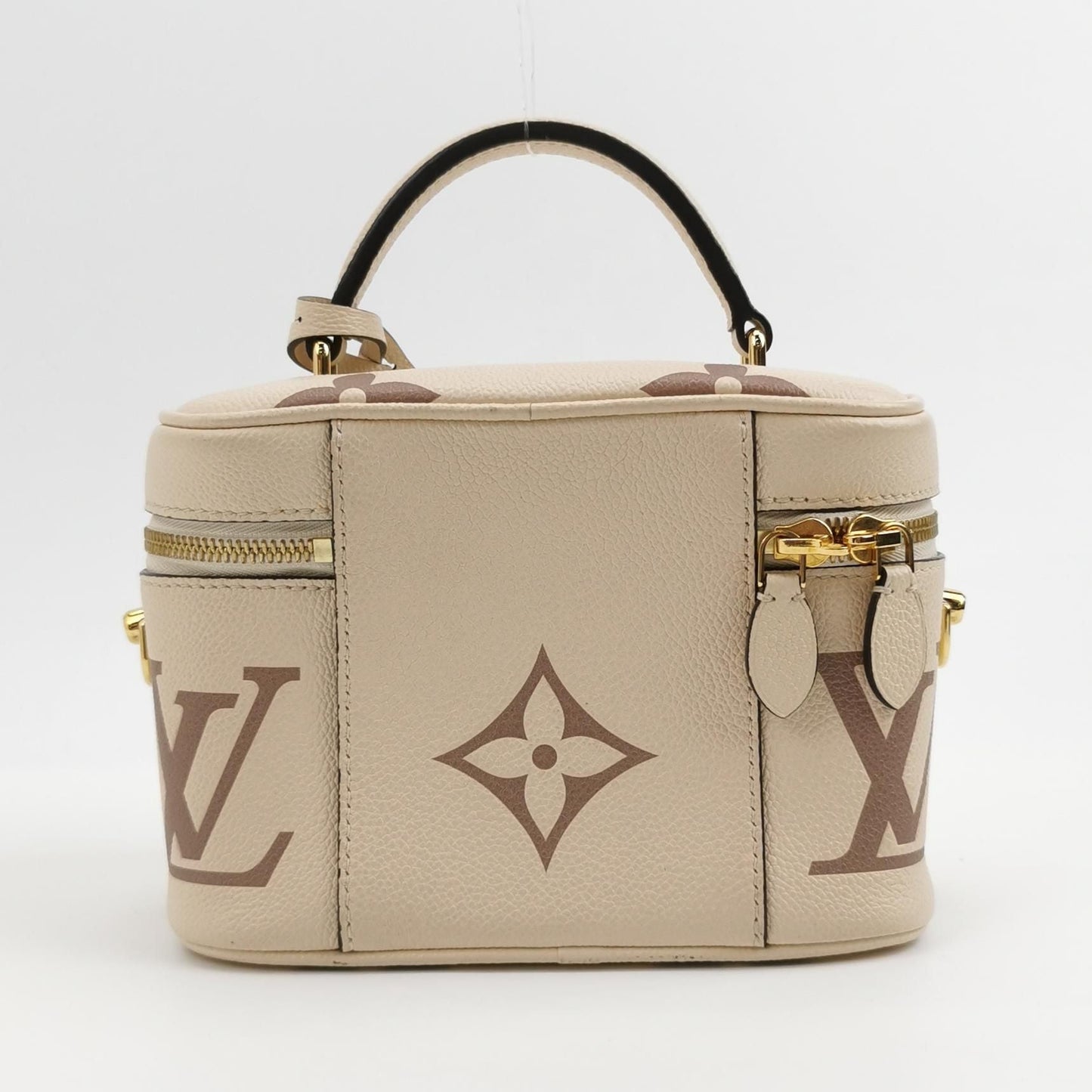 Preloved GLM-Vanity Makeup Case Small Cowhide Box Shoulder Bag Crossbody Bag with Chip 250527781209833