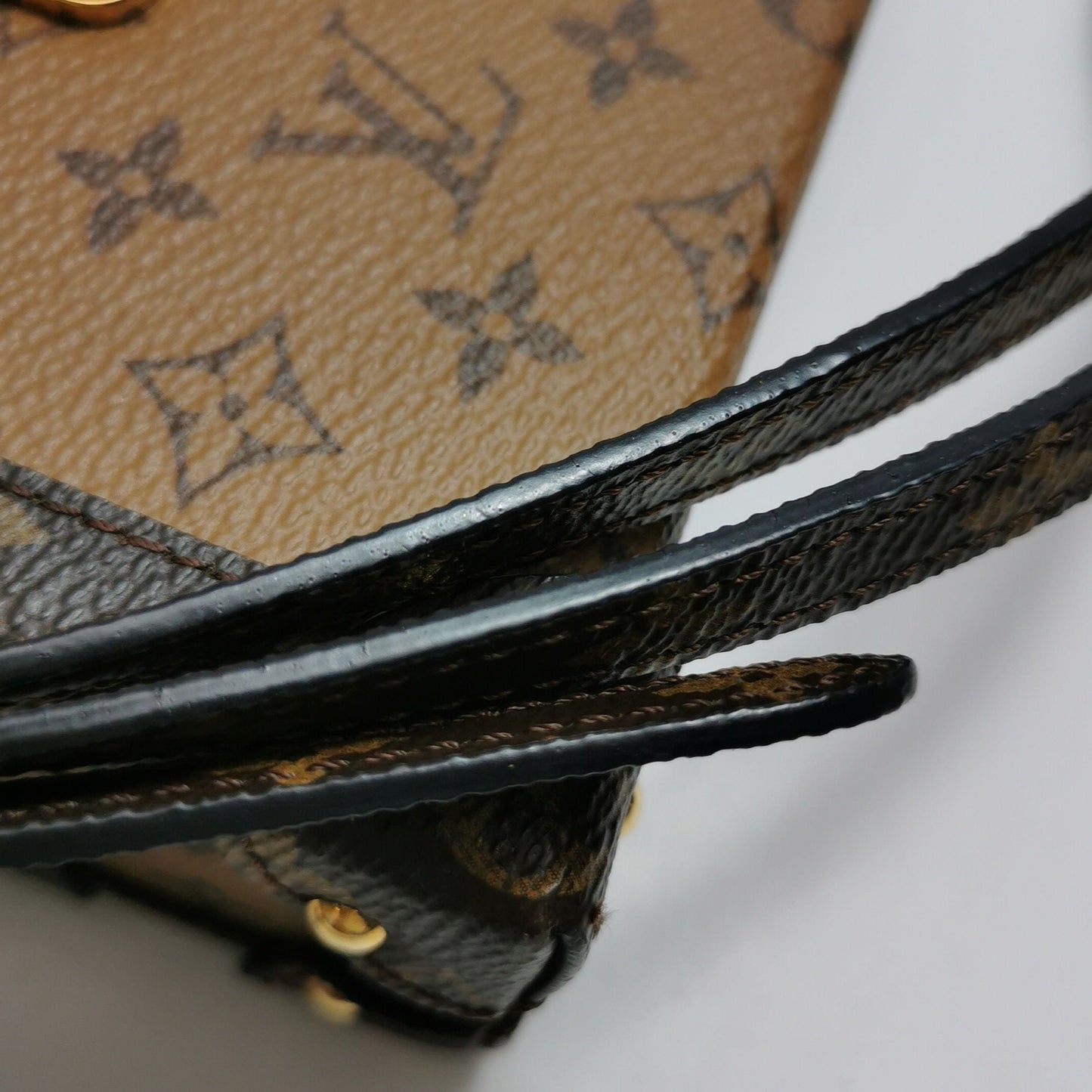 Preloved GLM-Petite Malle Small Monogram Print S-lock Crossbody Bag 250528781211803