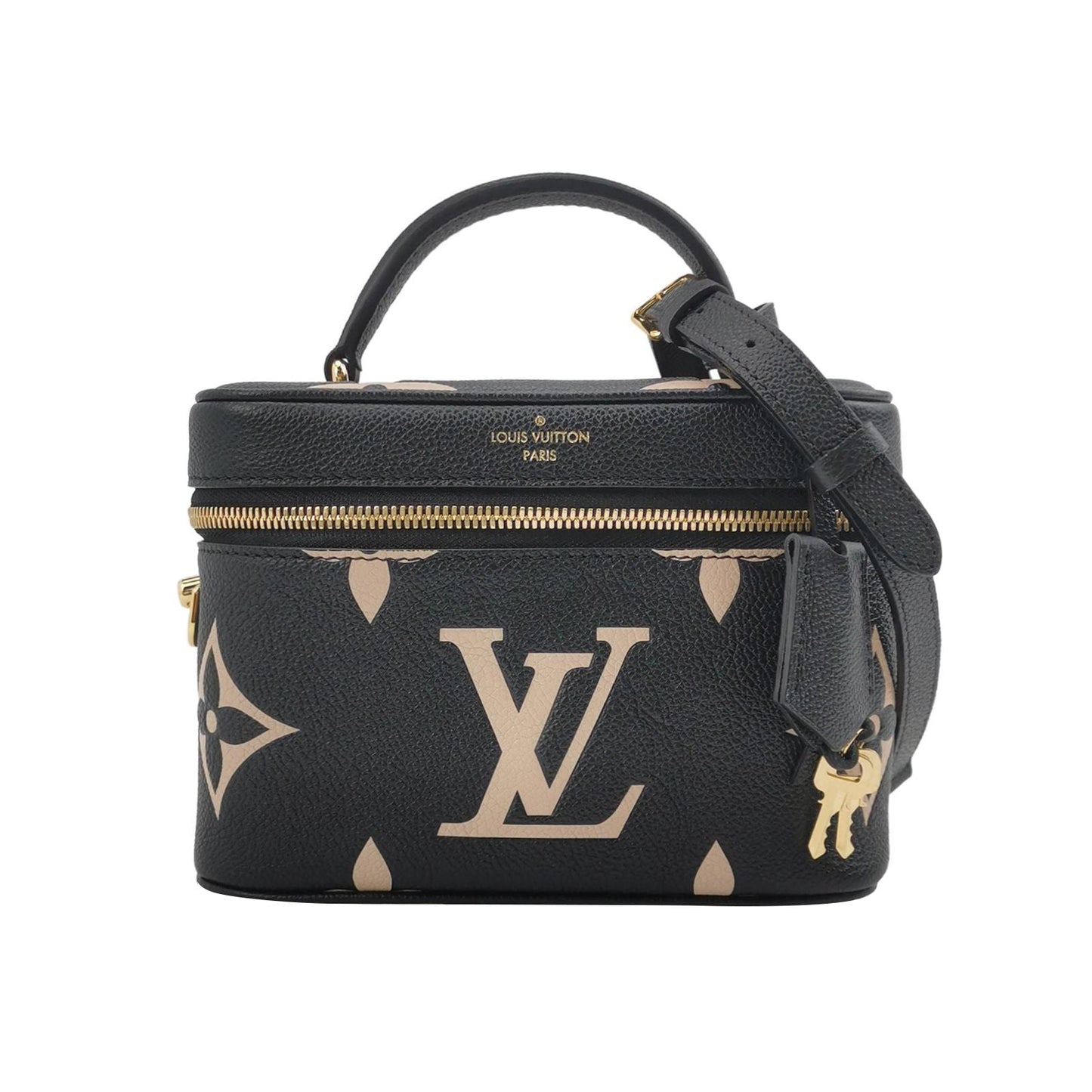 Preloved GLM-Vanity Makeup Case Small Monogram Canvas Shoulder Bag Crossbody Bag with Chip 250528781211566