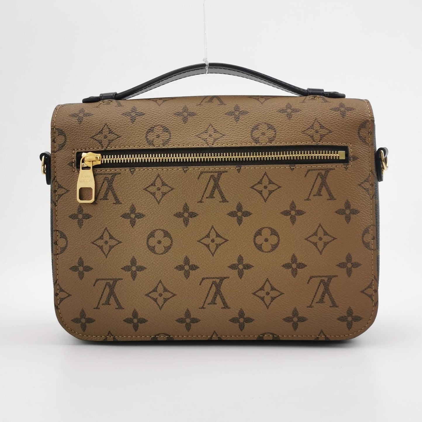 Preloved GLM-Pochette Metis Medium Leather Reverse Monogram S-lock Lock Messenger Crossbody Bag 250526781208857