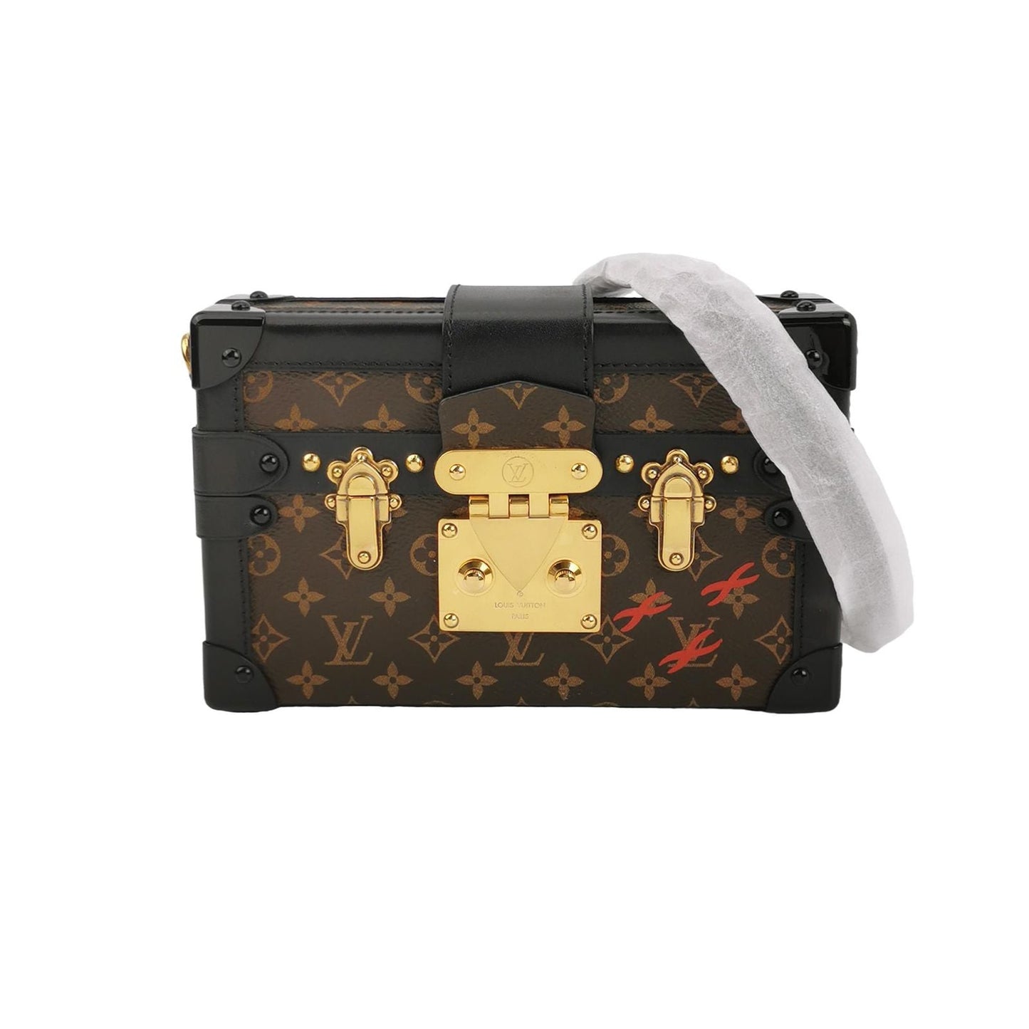 Preloved GLM-Petite Malle Small Monogram Canvas S-lock Crossbody Bag 250527781210996