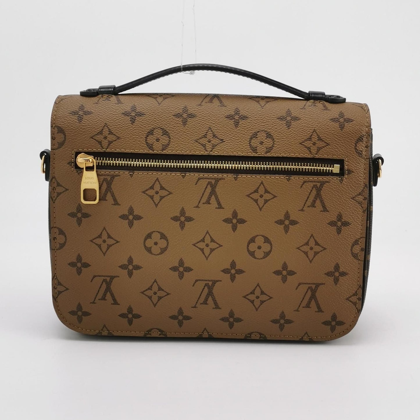 Preloved GLM-Pochette Metis Medium Leather Reverse Monogram S-lock Lock Messenger Crossbody Bag with Chip 250527781209955