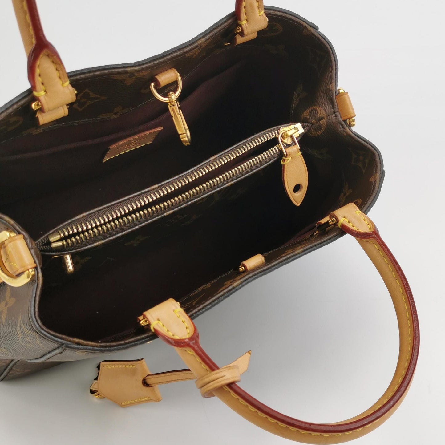 Preloved GLM-Montaigne BB Monogram Empreinte Leather Satchel 250525781206878