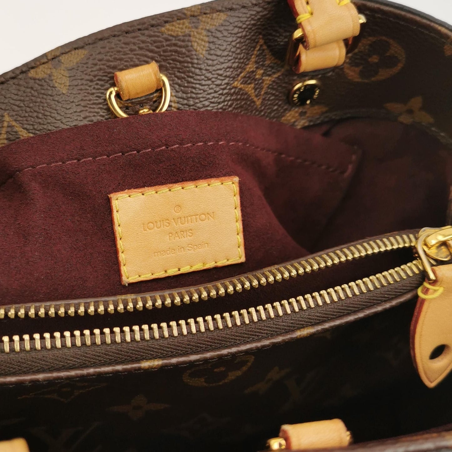 Preloved GLM-Montaigne BB Monogram Empreinte Leather Satchel 250525781206878