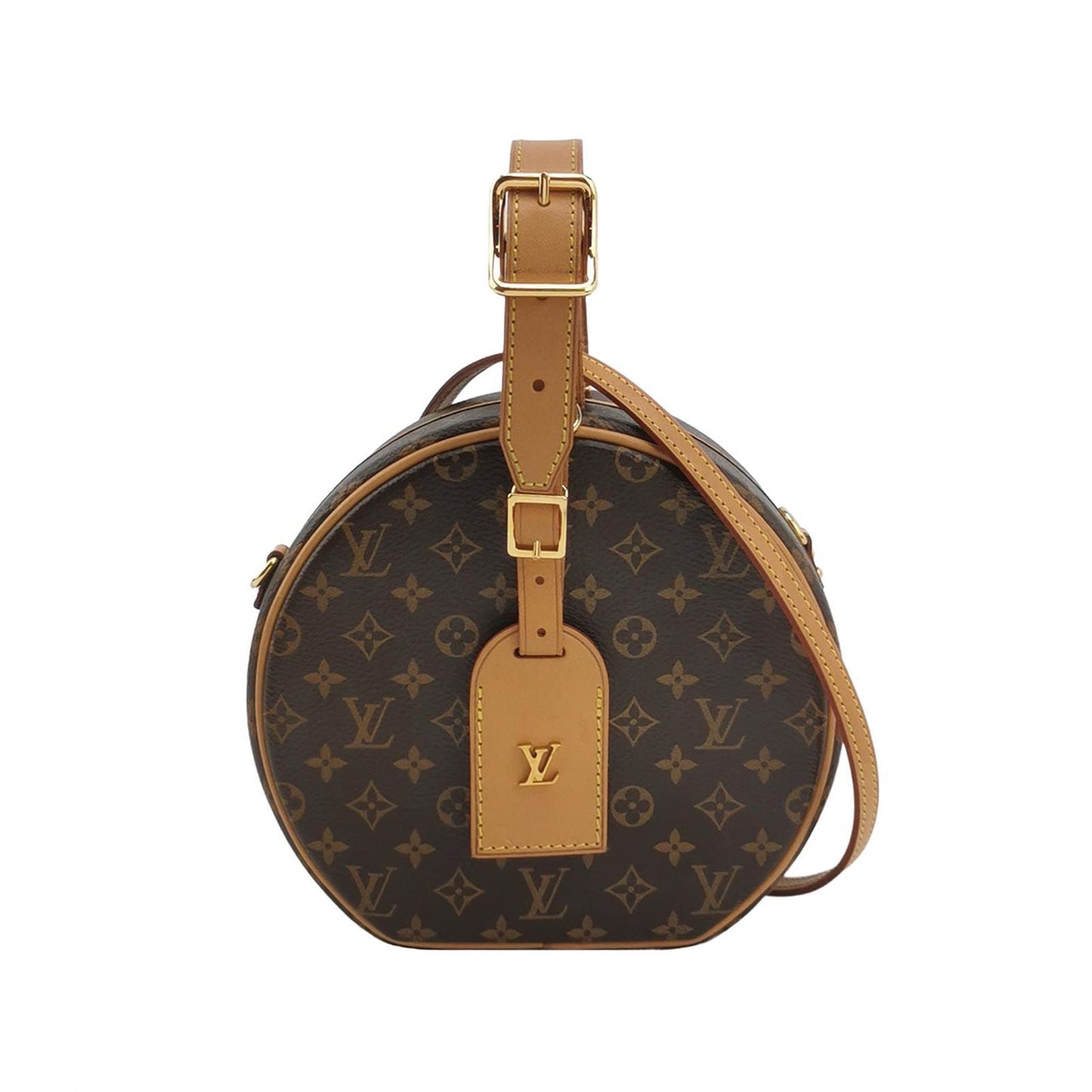 Preloved GLM-Boite Chapeau Small Monogram Print Round Bag Crossbody Bag 250525781207322