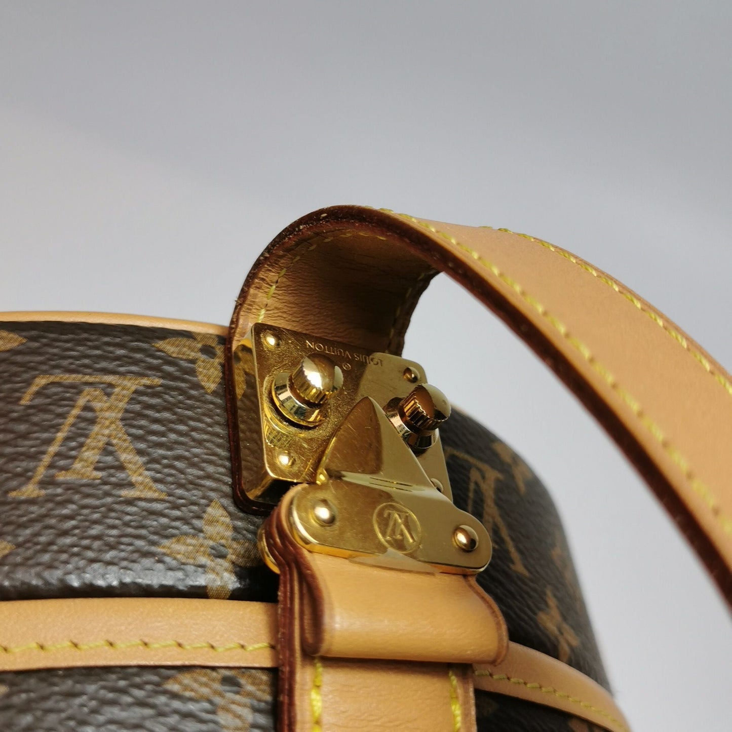 Preloved GLM-Boite Chapeau Small Monogram Print Round Bag Crossbody Bag 250525781207322