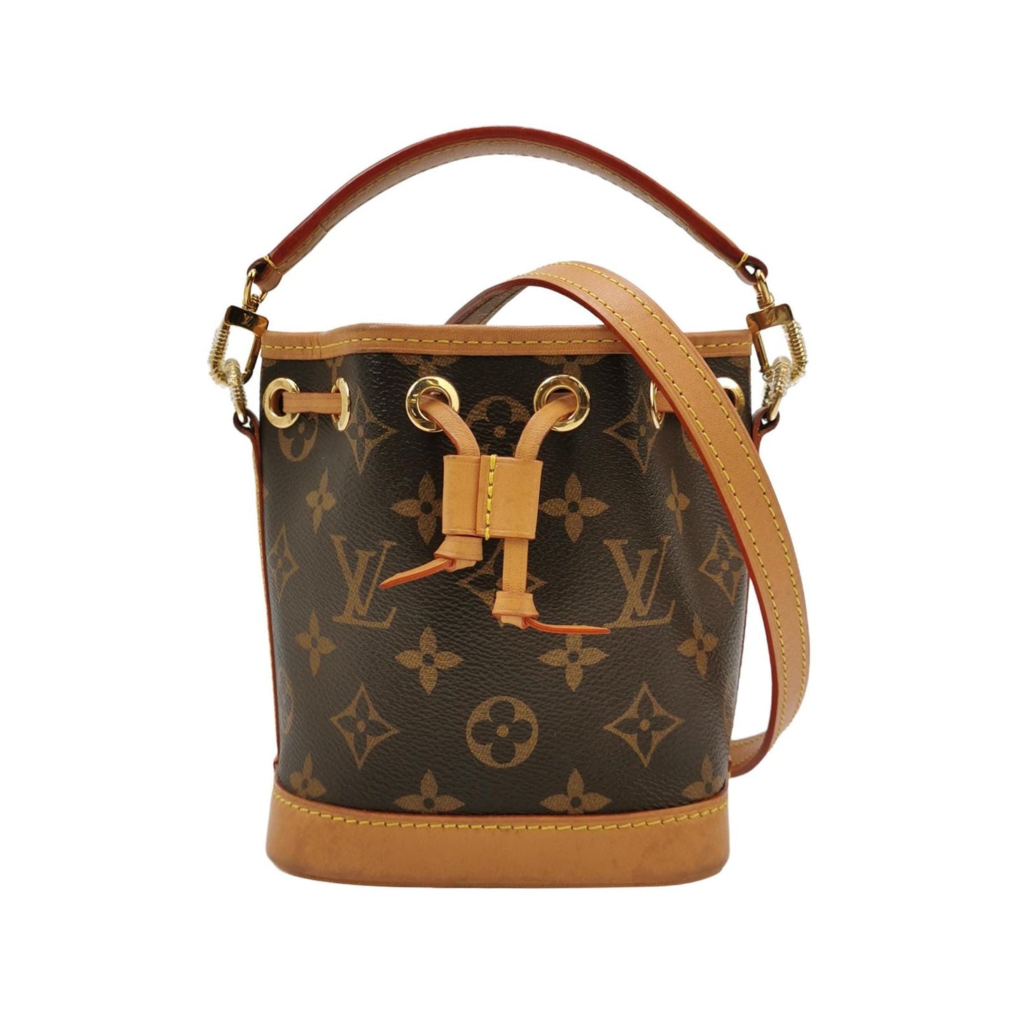 Preloved GLM-NOE Nano Monogram Drawstring Crossbody Bag Microchip 250508781183064