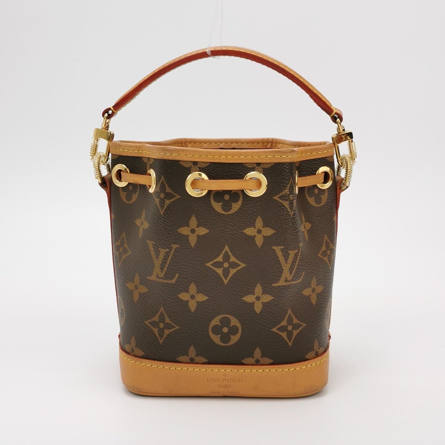 Preloved GLM-NOE Nano Monogram Drawstring Crossbody Bag Microchip 250508781183064