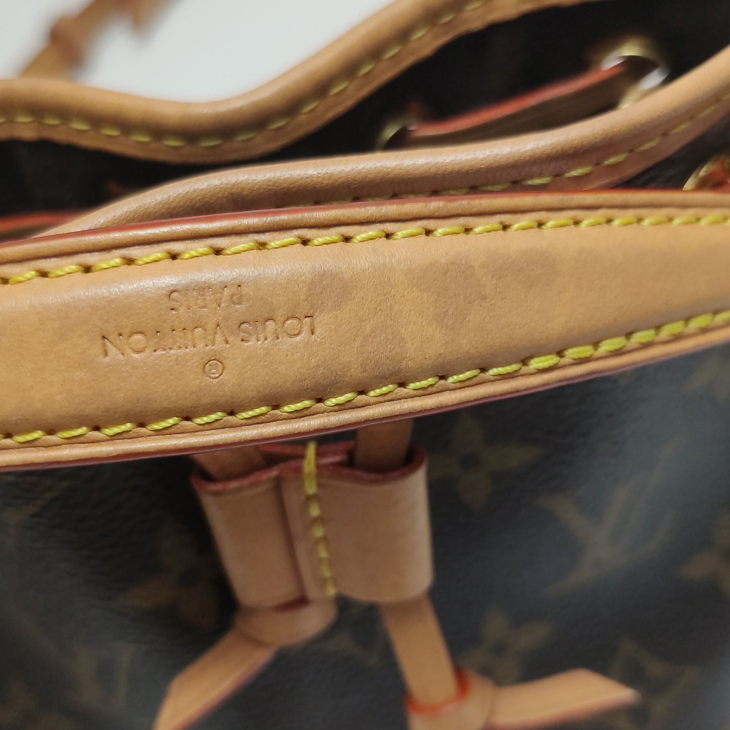 Preloved GLM-NOE Nano Monogram Drawstring Crossbody Bag Microchip 250508781183064