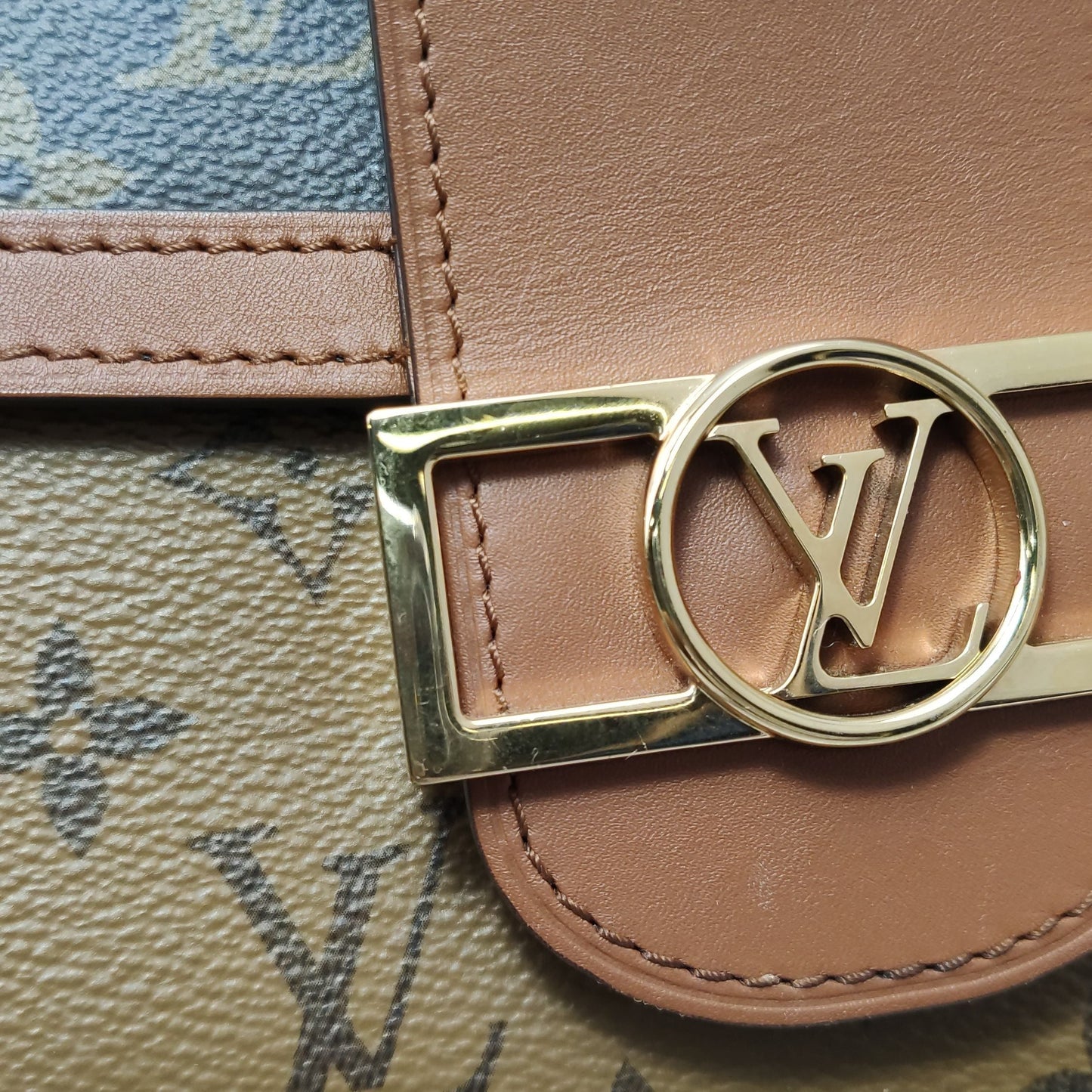 Preloved GLM-Dauphine Medium Monogram Crossbody Bag 250507781182232