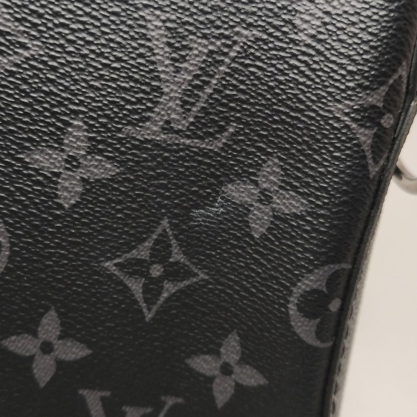 Preloved GLM-Trio Leather Monogram Crossbody Bag 250421781158372