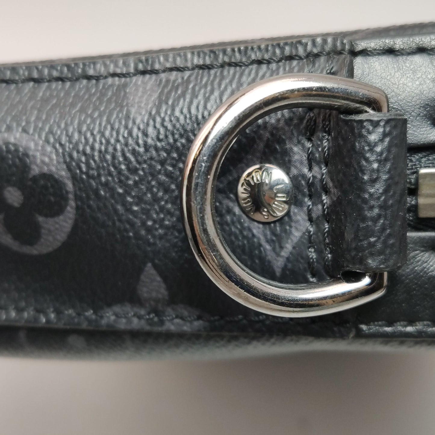 Preloved GLM-Trio Leather Monogram Crossbody Bag 250421781158372