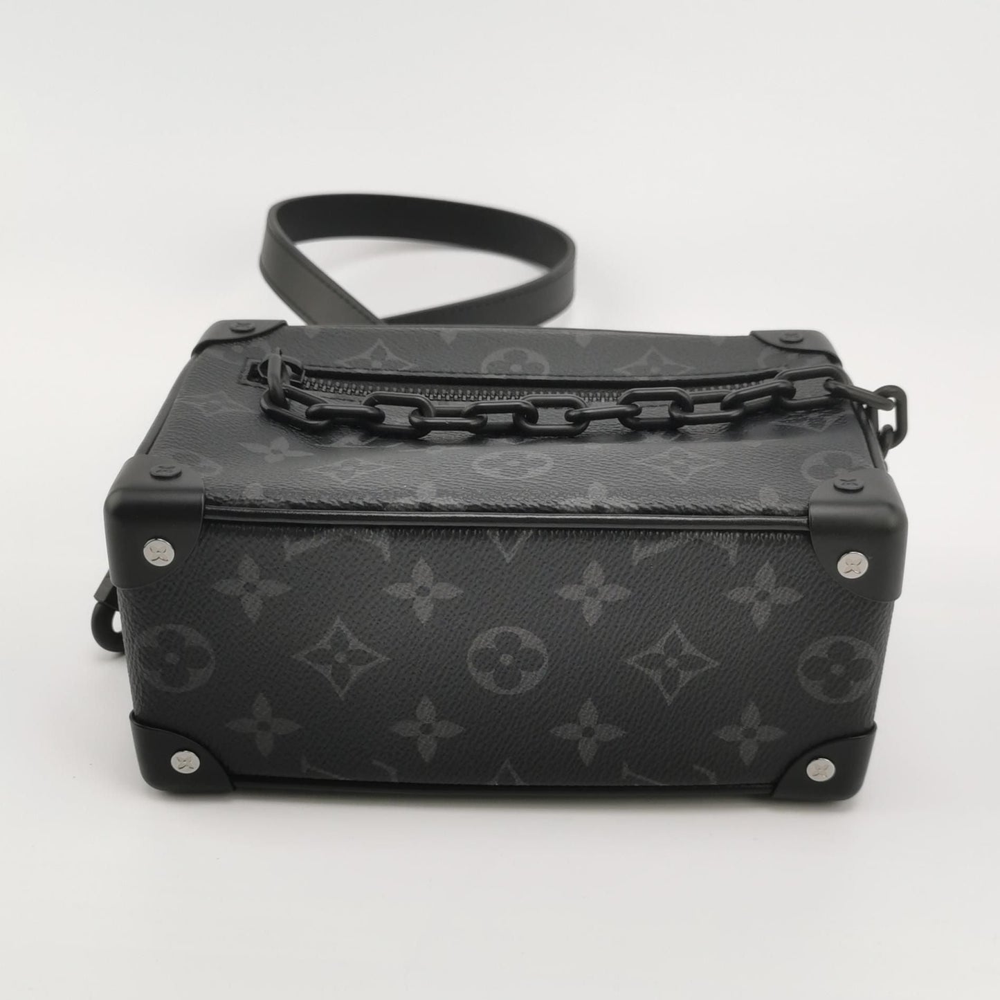 Preloved GLM-Soft Trunk Mini Monogram Studded Crossbody Bag with Chip 250424781163935