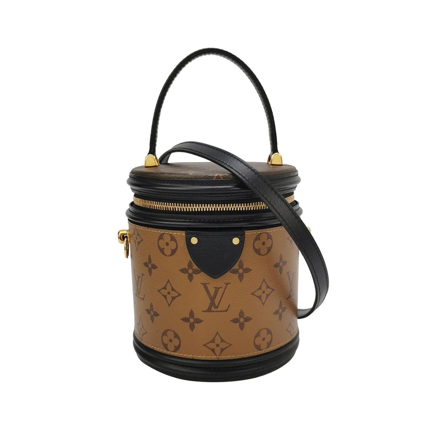 Preloved GLM-Cannes Bucket Bag Small Reverse Monogram Crossbody Bag 250426781165992