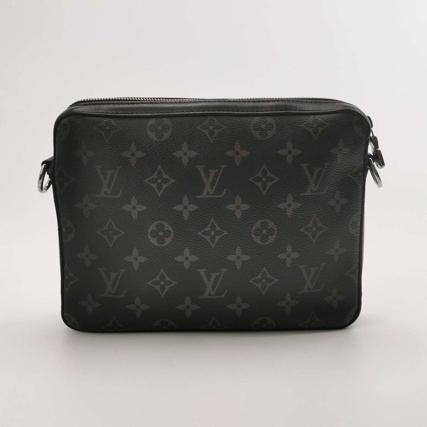 Preloved GLM-Trio Leather Monogram Crossbody Bag 250422781160410