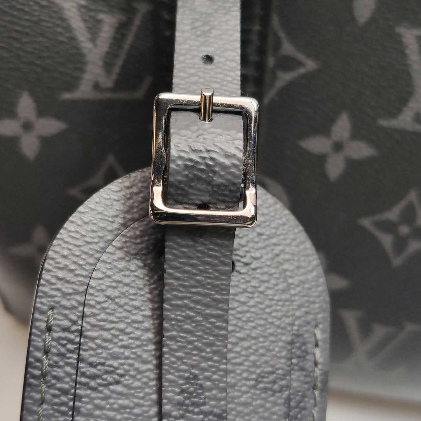 Preloved GLM-City Keepall Leather Monogram Print Crossbody Bag with Chip 250424781163463