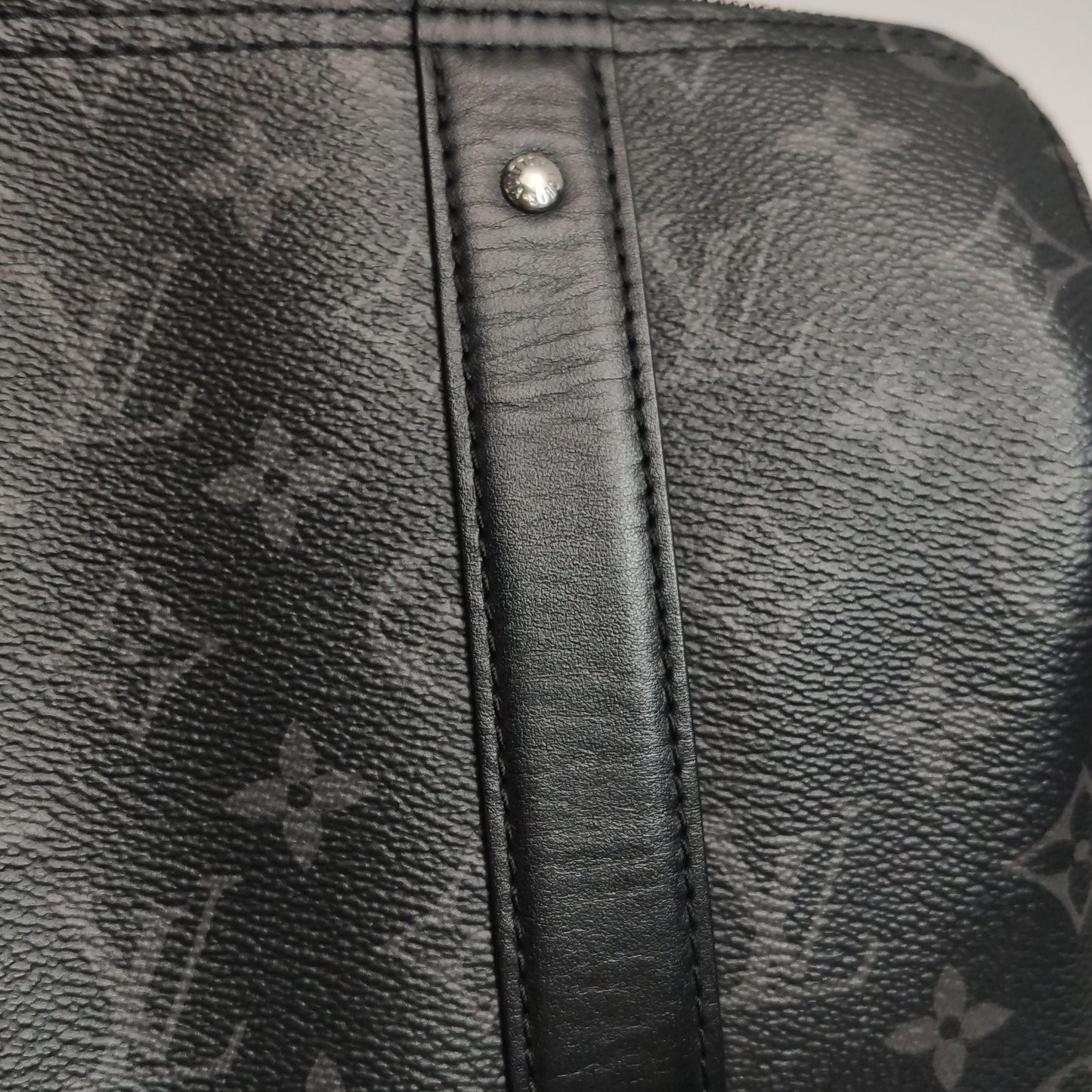 Preloved GLM-City Keepall Leather Monogram Print Crossbody Bag with Chip 250424781163463