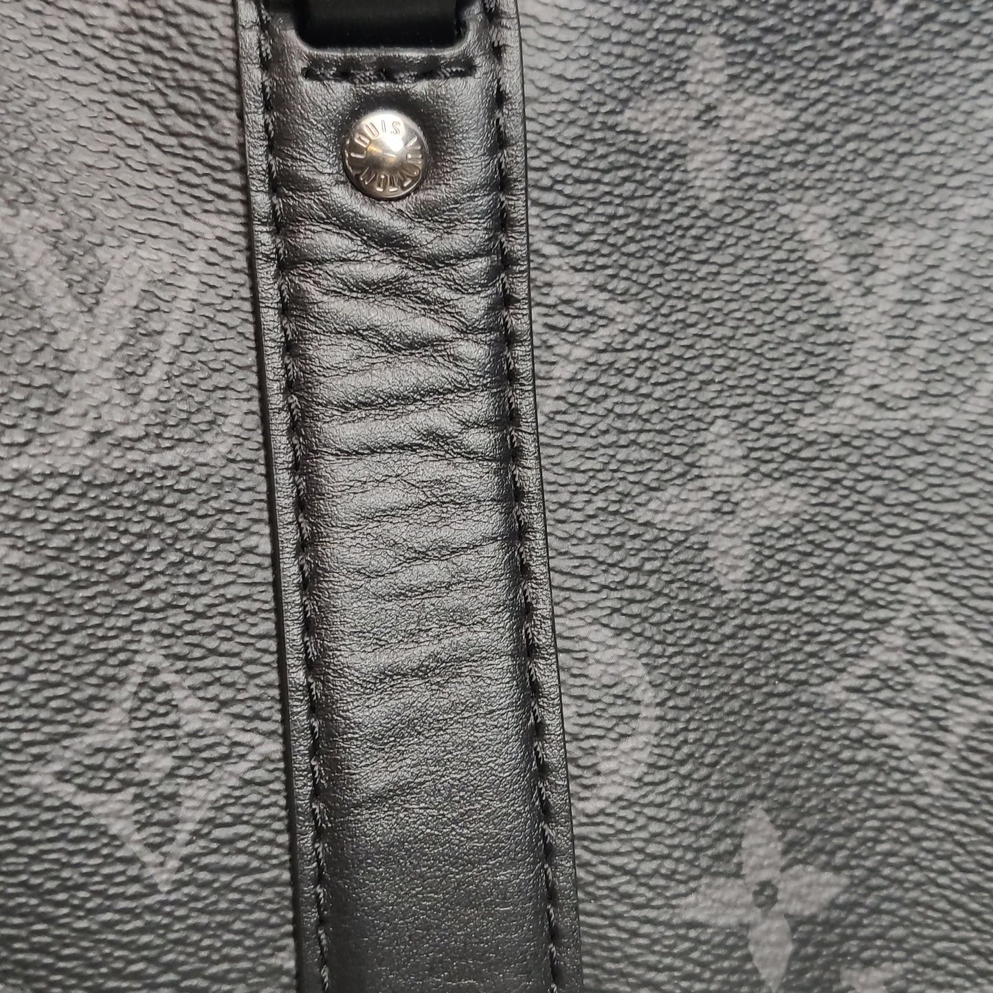 Preloved GLM-City Keepall Leather Monogram Print Crossbody Bag with Chip 250424781163463