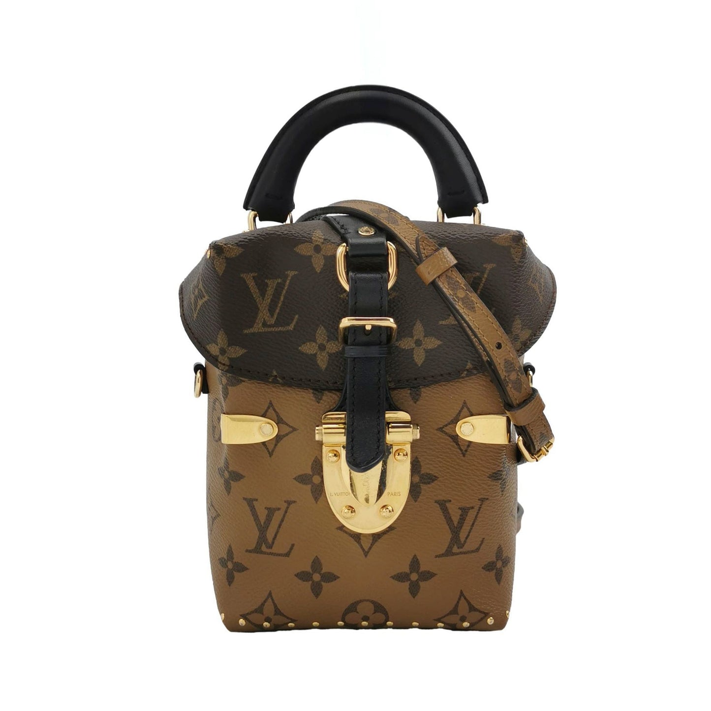 Preloved GLM-Camera Box 16 Leather Monogram Flap Crossbody Bag 250419781155173