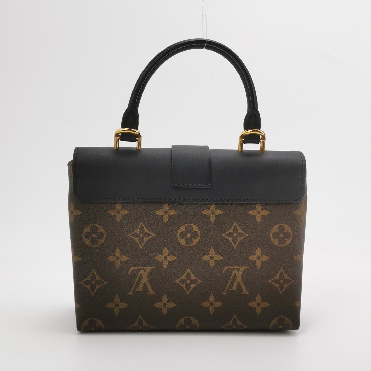 Preloved GLM-LockyBB Leather Monogram Lock Top Crossbody Bag 250410781143004