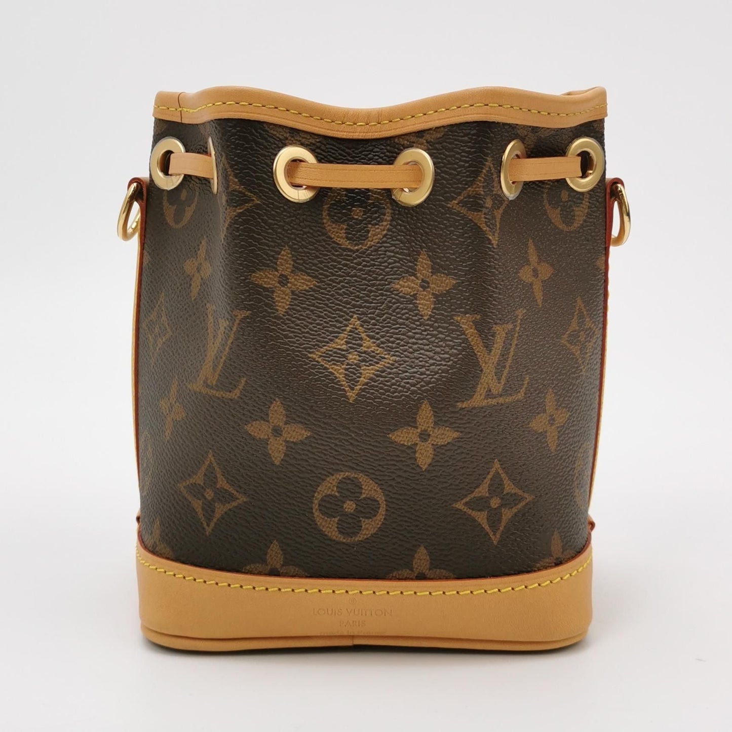 Preloved GLM-NOE Nano Monogram Drawstring Crossbody Bag with Chip 250410781143018