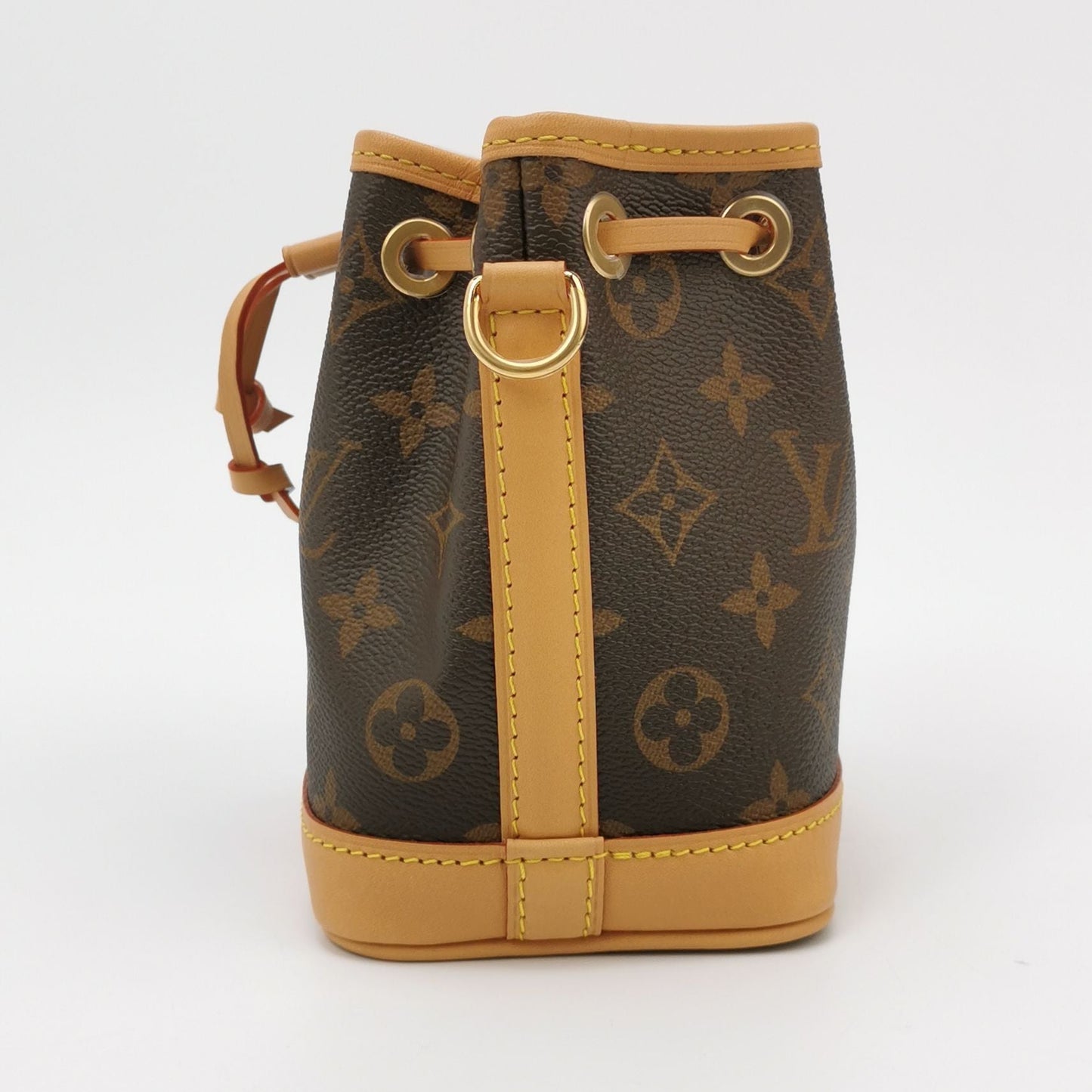 Preloved GLM-NOE Nano Monogram Drawstring Crossbody Bag with Chip 250410781143018