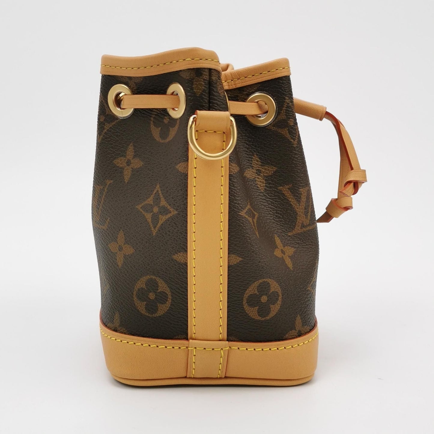 Preloved GLM-NOE Nano Monogram Drawstring Crossbody Bag with Chip 250410781143018