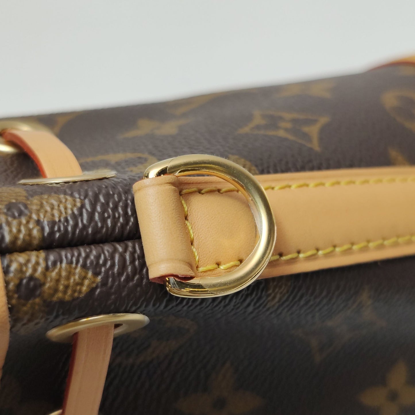 Preloved GLM-NOE Nano Monogram Drawstring Crossbody Bag with Chip 250410781143018